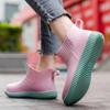 Fashion Women's Rain Boots Low-top Waterproof Ladies Rain Shoes Slip On Summer Woman Rubber Shoe Fashion Washing Car Ankle Boot