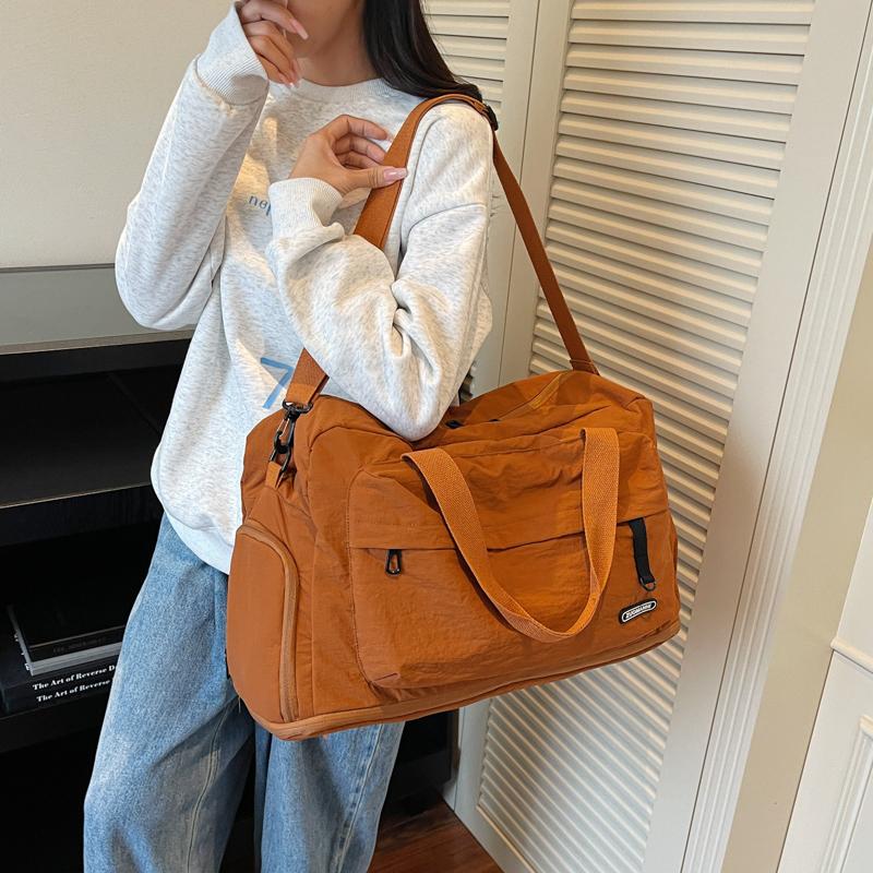 Женская легкая складная дорожная сумка-дафл, большая вместимость, много отделений, дорожная сумка для багажа, нейлоновые спортивные сумки-тоут для спортзала