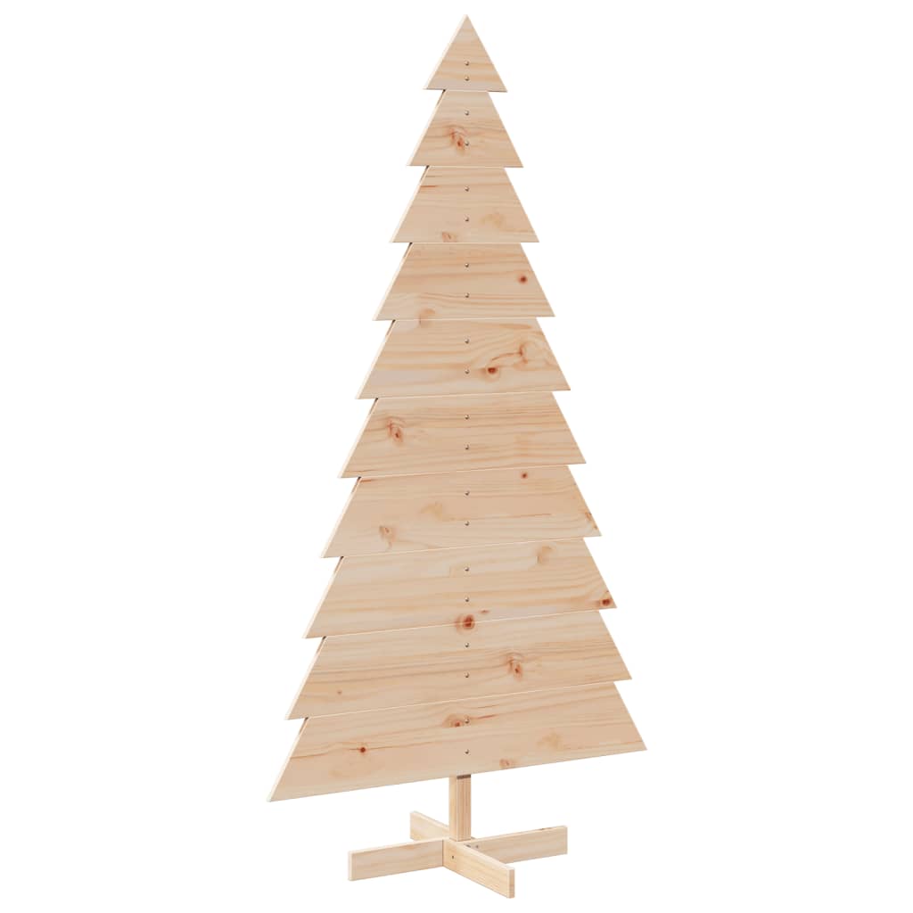 Wooden Christmas Tree for Decorating 180 cm Solid Pine Wood