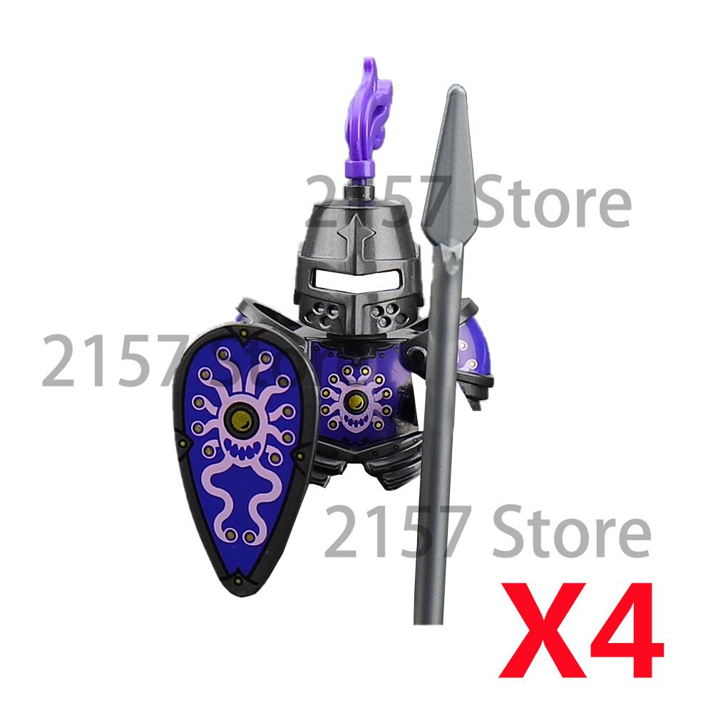 Средневековый Замок Солдат Фигурки Действия Строительные Блоки Дракон Аниме Рыцарь Аксессуар Боевой Конь Ополчение Шлем Щит Игрушка Подарок S015