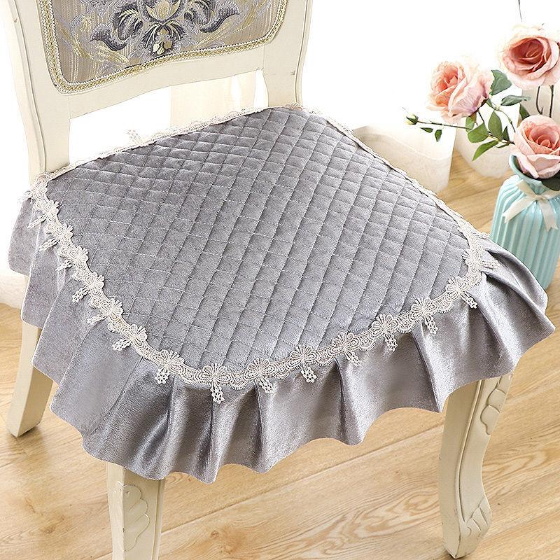 1 шт. Нескользящая подушка на стул для дома и офиса - моющаяся, тканевая подушка на сиденье в современном стиле для обеденных и кухонных стульев