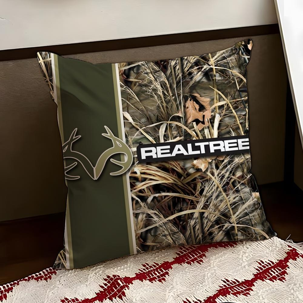 Cool RRealtree Cushion Cover Reversible Soft Durable Pillow Cover Home Car MultiScene Use for Daily Comfort