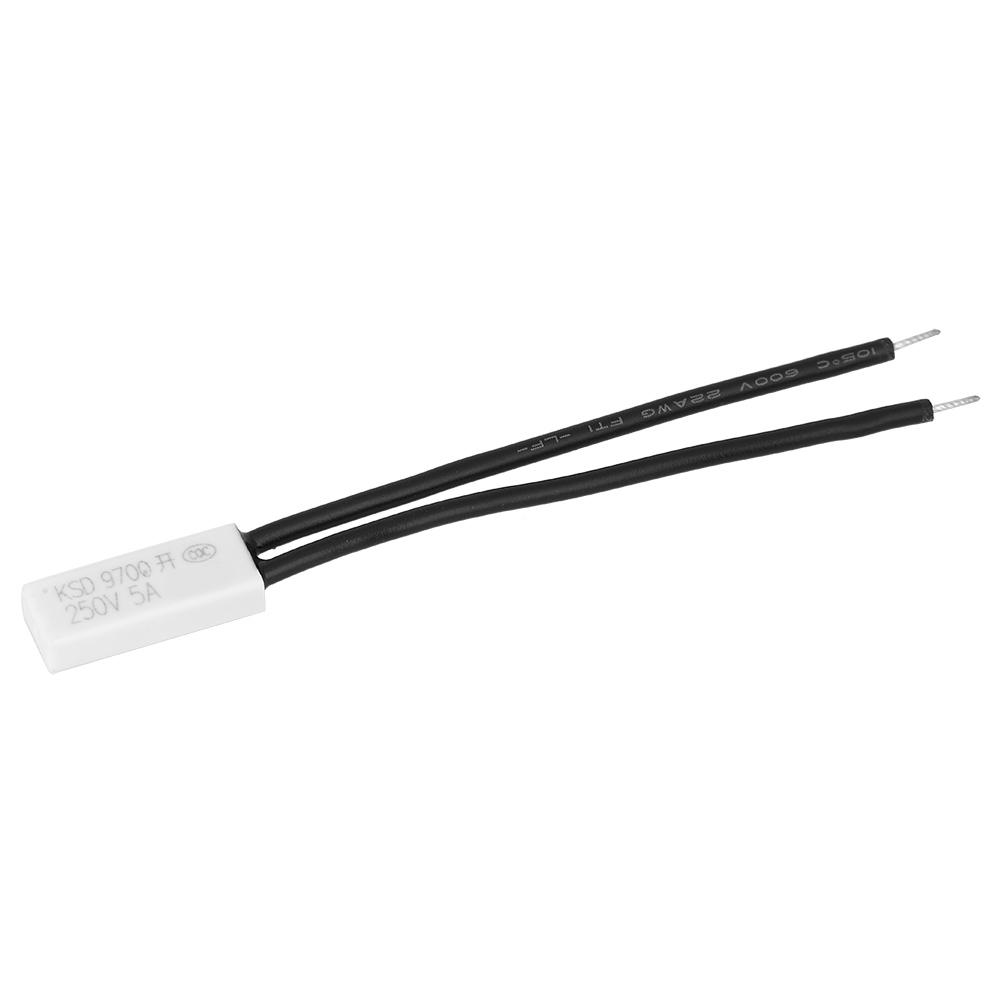 10pcs KSD9700 Normally Open Temperature Control Switch Thermal Protector Plastic Probe40 celsius