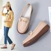 Женские мокасины, кожаная обувь, удобная обувь на плоской подошве для вождения, повседневные лоферы для медсестер, прогулочная минималистичная летняя обувь для беременных для девочек