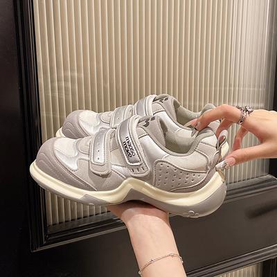 Женские кроссовки для хайкинга весна 2025 новая модная милая обувь-когти на платформе с липучками универсальная повседневная обувь