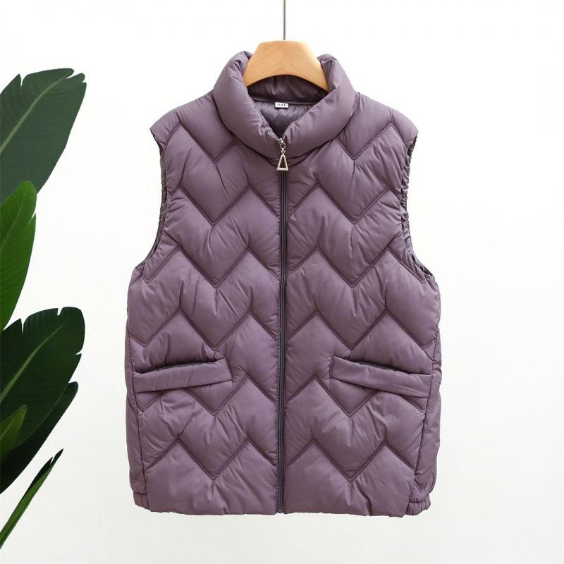 Жилет женский осенне-зимний модный жилет для мам куртка свободная и легкая пуховая жилетка из хлопка жилет жилет теплая хлопковая куртка топ
