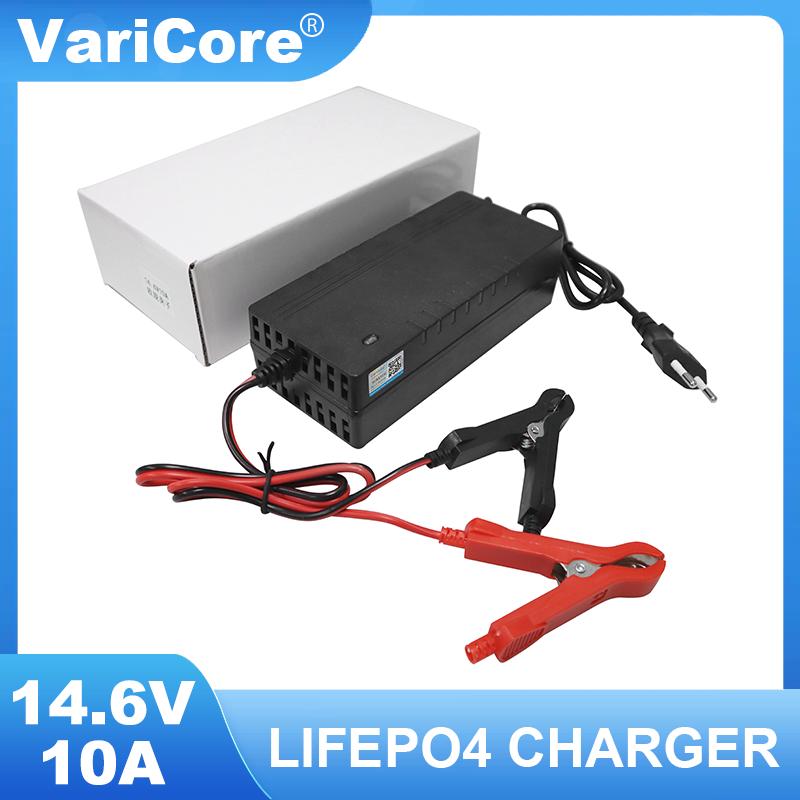 Умное зарядное устройство VariCore 14.6V 20A/10A для аккумуляторов Lifepo4 110-220V 4S 12V, мощное зарядное устройство для литий-железо-фосфатных аккумуляторных сборок