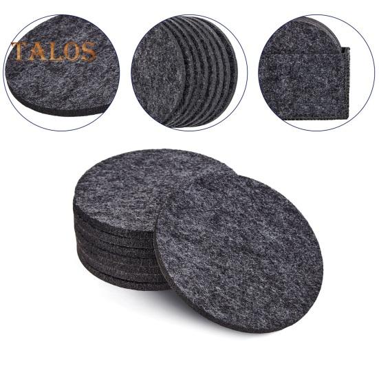 10 шт. фетровые подставки, теплоизоляция, водопоглощение, защита от ожогов, чашка, бутылка для напитков, противоскользящие салфетки