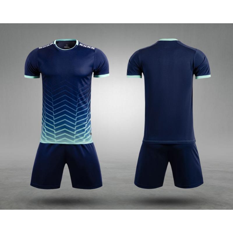 Football Uniform Collection Mens and Womens Short-sleeved Football Jerseys Childrens Student Training and Competition Uniforms