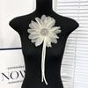 Mesh 3D Clothing Applique Large Size Chest Flower New Clothing Patches Clothes
