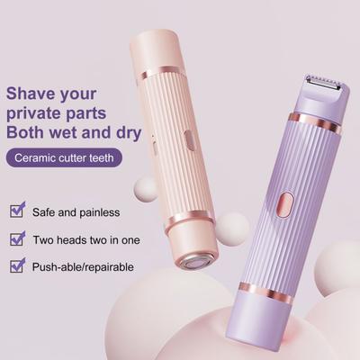 Женская электробритва USB перезаряжаемая водонепроницаемая портативная дорожная для лица и тела зона бикини