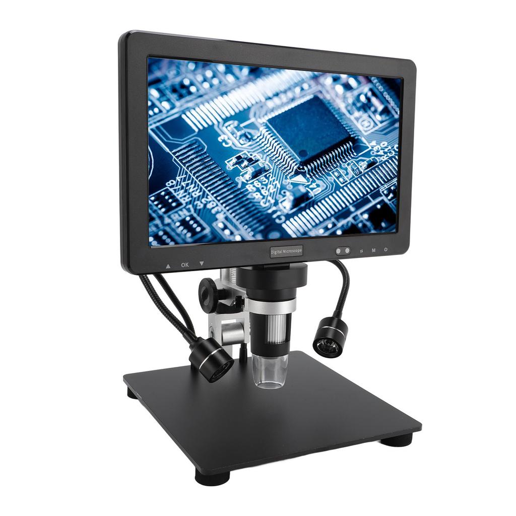 10,1-дюймовый IPS LCD цифровой микроскоп 1500X 20 МП микроскоп для монет лупа с 8 регулируемыми светодиодными лампами пульт дистанционного управления