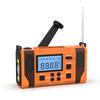 Многофункциональное аварийное радио на солнечных батареях и с ручным приводом, с возможностью зарядки мобильных устройств и цифровой настройкой