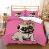 French Bulldog Duvet Cover Set Cute Animal Pattern Bed Set 3D Print Pet Dog Bedding Set for Children Boys Girls Adults 3-Piece