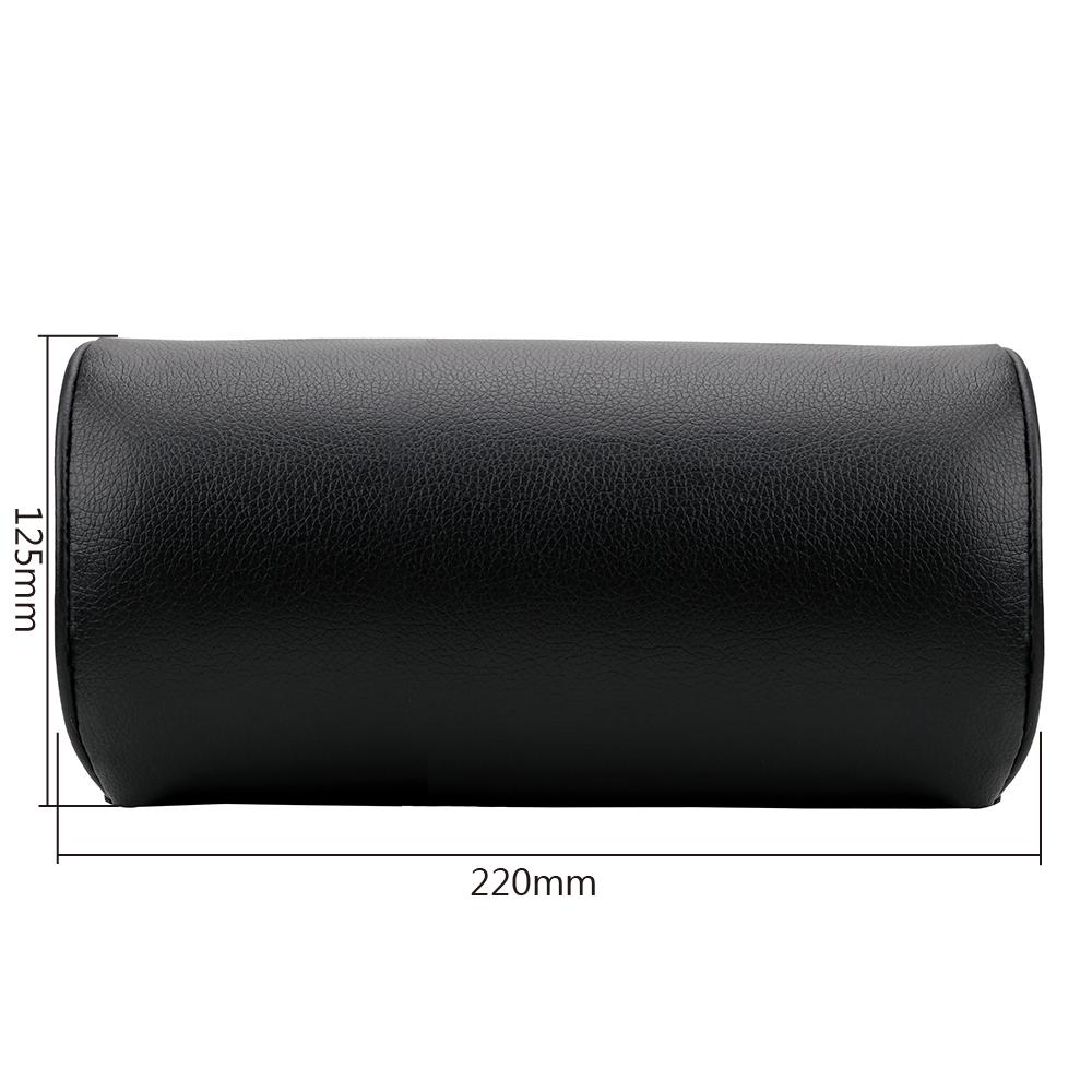 Автомобильная подушка подголовника, подушка для поддержки головы и шеи, универсальная, для путешествий, удобная, кожаная, для защиты шеи, подушка для шеи для автомобильного сиденья