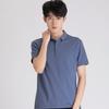 New Summer Style Solid Color Men's Lapel Work Clothes Short-sleeved Korean Style Large Size Golf Men's Polo Shirt