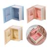 Vintage Book Shaped Jewelry Storage Box Portable for Rings Pendants and Studs Earrings With Magnetic Closure Designs