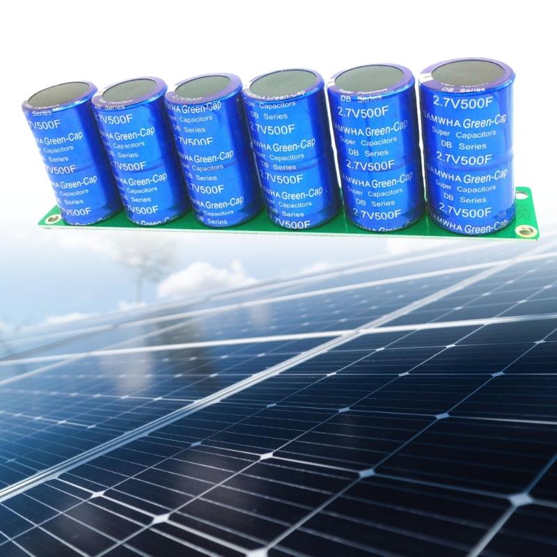Суперконденсатор 2.7В500Ф Высокотоковый ультраконденсатор Плата защиты для автомобиля Автомобильный выпрямитель