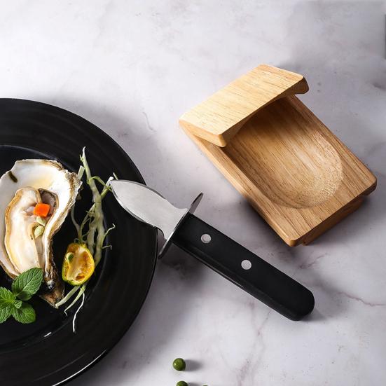 Деревянный поднос для устриц, универсальный деревянный зажим для устриц, простой в использовании измельчитель морепродуктов для вечеринок, кухни