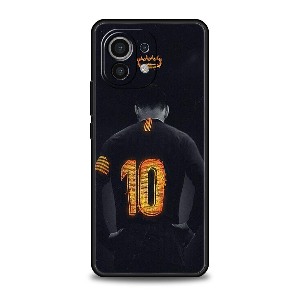 Чехол для телефона Футбол 10 Игроков для Xiaomi Mi 17 Pro Max 15 14 13 12 11 Ultra 15T 14T 13T 12T 11T Pro Lite Мягкий ТПУ Корпус