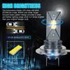 2pcs H7 Led Headlight Bulb Kit High Low Beam 160w 20000lm Super Bright 6000k White Car Headlamp