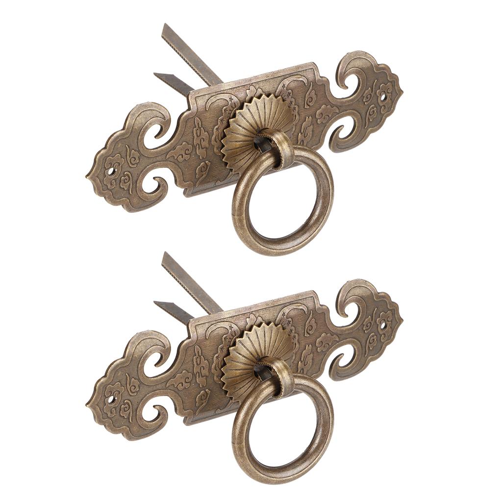 2 комплекта ручек в форме летучей мыши, медные антикварные декоративные ручки-кнопки для ящиков и дверей обувного шкафа