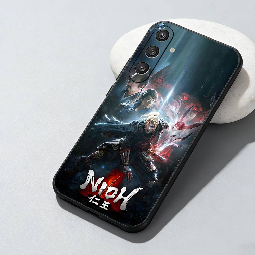 Игровой чехол N-Nioh Pritend для Samsung Galaxy A73, A72, A71, A70, A52, A51 и других. Мягкий черный чехол