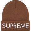 Б/у Шапка Supreme Capital Темно-коричневая 22FW Supreme Capital Шапка Темно-коричневая Вязаная шапка