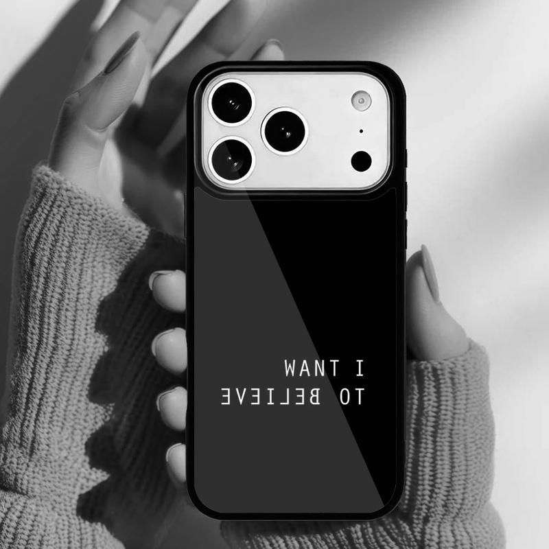 Лучший Чехол для Телефона Секретные Материалы Я Хочу Верить для iPhone 17 16 15 14 13 Pro Max Задняя Крышка для 12 11 Pro Coque
