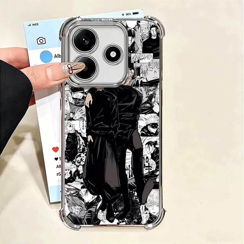 Аниме Гэто Сугуру JUJUSU Мягкий чехол для телефона для Xiaomi Poco X7 X8 Pro Max X6 X5 X3 F8 Ultra F7 M8 M7 M5S Redmi 15C 15A 15 14C 13C 1