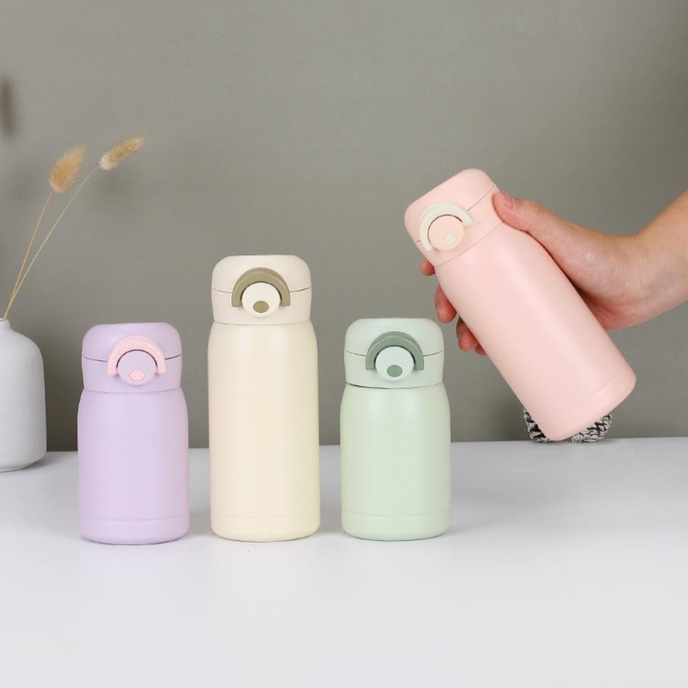 Pop-up Lock Mini Thermos Cup 304 Stainless Steel Insulated Pocket Cup Vacuum Flask Kids