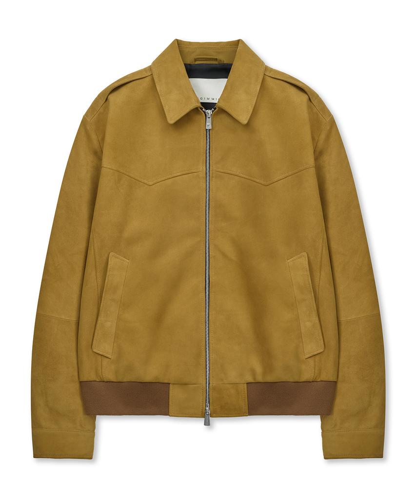Ungimmick Western Suede Blouson Jacket (Mustard / Goatskin)