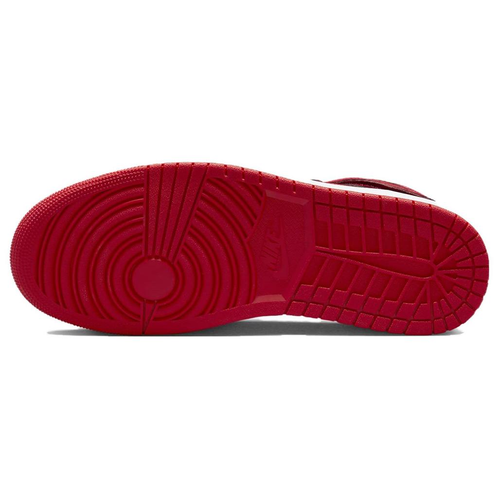 Мужские кроссовки Air Jordan 1 High FlyEase Bred Черный Белый Огненно-красный CQ3835-060