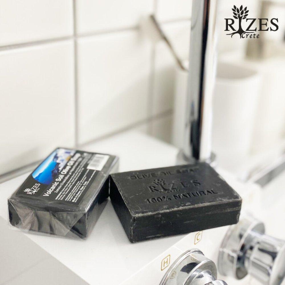 Греция импортировала мыло из вулканической почвы Rizes для умывания лица, натуральное увлажняющее мыло, изготовленное из 100% греческого оливкового масла, 100 г