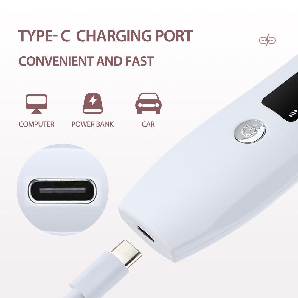 EMS Ultrasonic Skin Scrubber Vibration Facial Spatula Peeling Shovel Ion Acne Blackhead Remover Clean Cavitation Face Massager