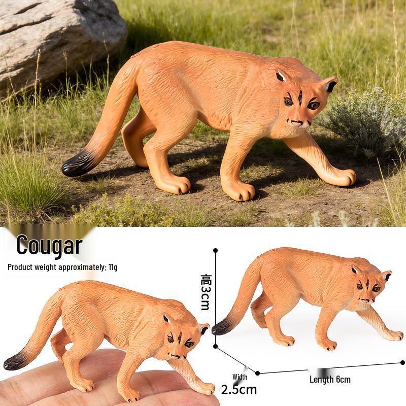 Cross-border Children's Solid Yellow Wolf & Gray Wolf Pup Ornamental Toys