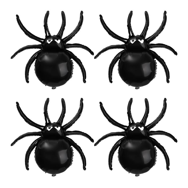 20/1pc Halloween Black Spider Balloons Large Foil Balloon Kids Inflatable Toys Horror Spider Halloween Props Party Decoration