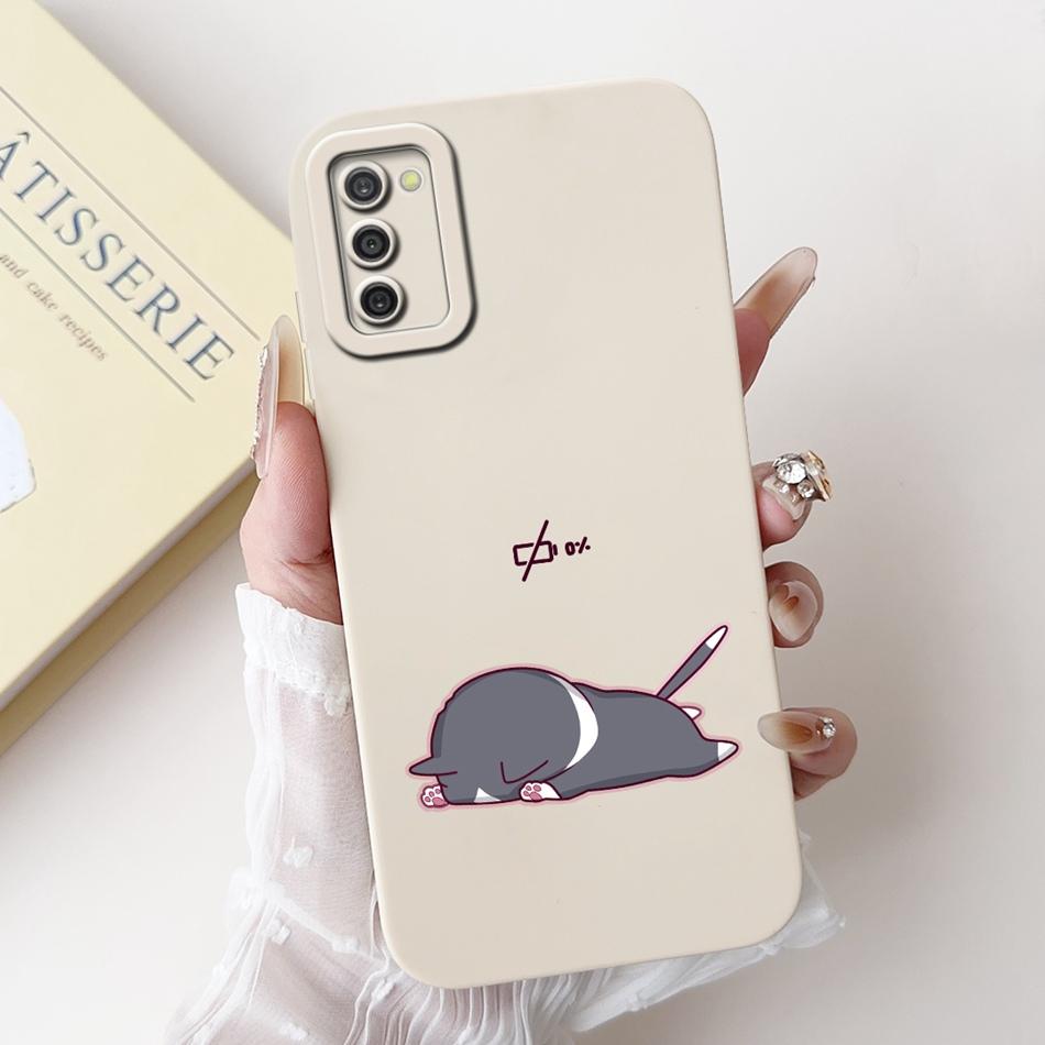 For Samsung Galaxy A03S A02S Cute Panda Rabbit Cartoon Soft Silicone Case For Samsung A02s A03s Camera Protective Phone Cases