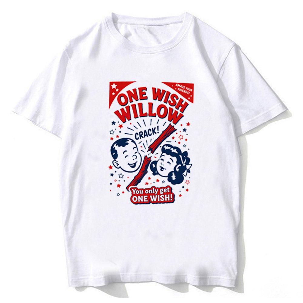 One Wish Willow cotton shirt teen Classic Vintage aesthetic harajuku graphic t-shirt Retro women Vintage Classic Grunge graphic6