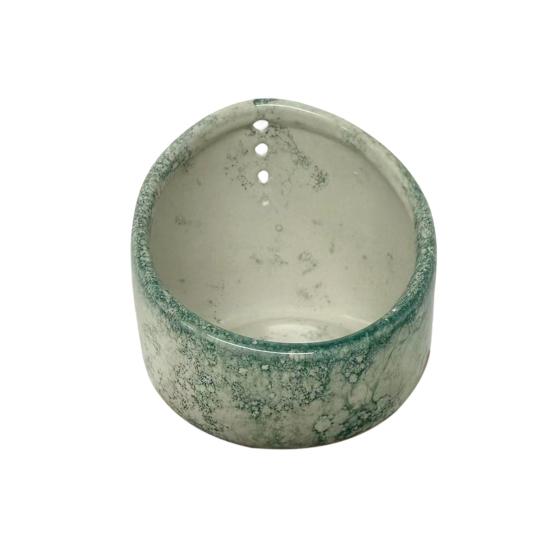 Керамическая миска для очистки трав Ручная работа Чашка для очистки трав с отверстиями разного размера Эффективные инструменты для удаления листьев