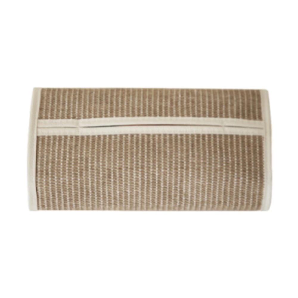 Rectangle Shape Woven Tissue Box Straw Woven Napkin Storage Container Desk Organizer