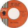 7-дюймовая пластинка SOUL SISTERS - I Won't Be Your Fool Anymore / Just 45111 Sue Records Inc 1964 US Соул/Фанк Б/У