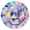 10/30/50 шт. Милые Мультяшные Наклейки Кошка со Звездным Небом Kawaii Декоративные Наклейки для Скейтборда, Гитары, Багажа Водонепроницаемая Наклейка Детские Игрушки