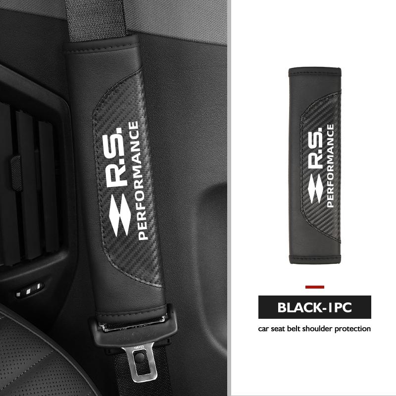 Universal Car Seat Belt Leather Shoulder Strap Protector Pad For Renault Symbol Clio 3 4 Sparco Dacia RS Megan Scenic Espace PP35