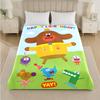Hey Duggee Print Flannel Blanket Cozy Warm Plush Throw Blanket For Bed Sofa Couch Indoor Household Use