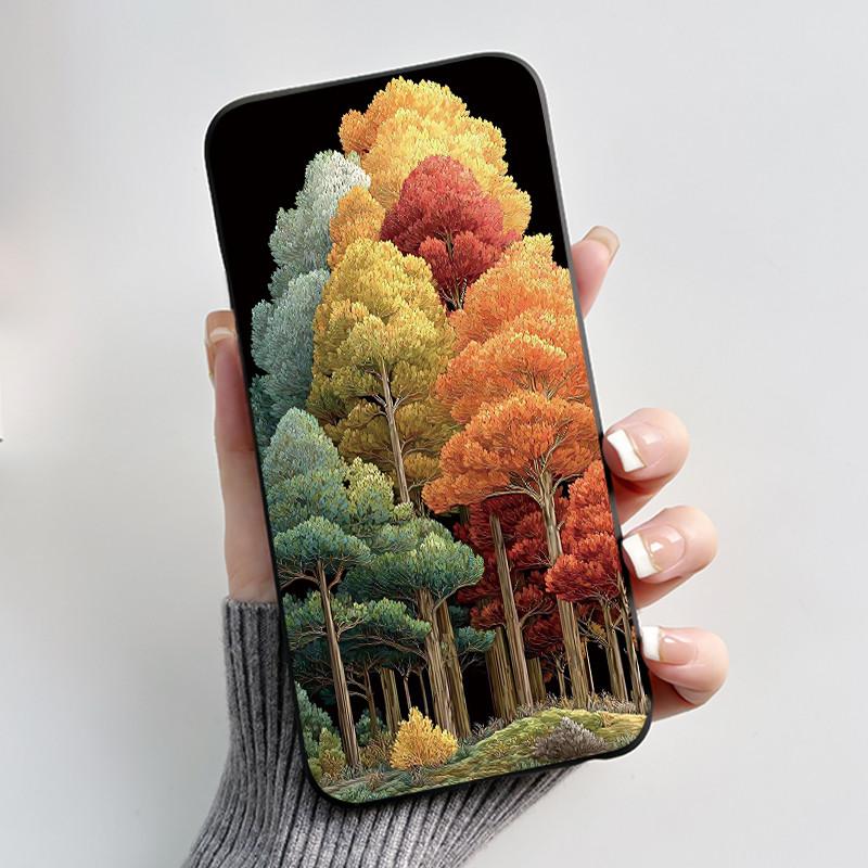 Корпус Для Nokia 106 2G 2023 106 4G 2023 Чехол Эстетичный Роскошный Милый Крутой Мальчики Девочки Мягкий Силикон Черный Матовый Чехол-Бампер для Телефона