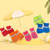 Summer Breathable Mesh Dog Shoes Anti-Slip Wear-Resistant Pet Paw Protectors Cool Foot Covers for Small Dogs, Poodles Bichons
