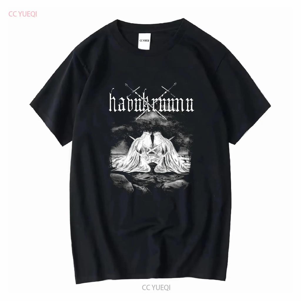 Limited New Havukruunu Uinuos Sy?mein Sota Pagan Black Metal Band T Shirt S 4XL long or short sleeves vintage Washed Stretched
