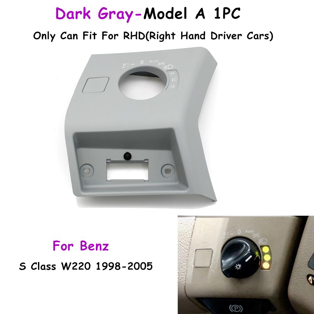 W220 1998-2005 Right Hand Driver Cars Front Dashboard Headlight Switch Control Cover Trim For Mercedes Benz S Class S500 S600