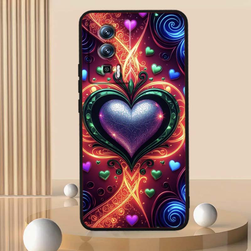 Роскошный Дизайн Любовь Искусство Для Xiaomi Redmi 12 13C 12C 13 10C 9T A2 9A 9C 7A Note 10S 8T 10 9 8 Pro 4G 5G Черный Чехол для Телефона